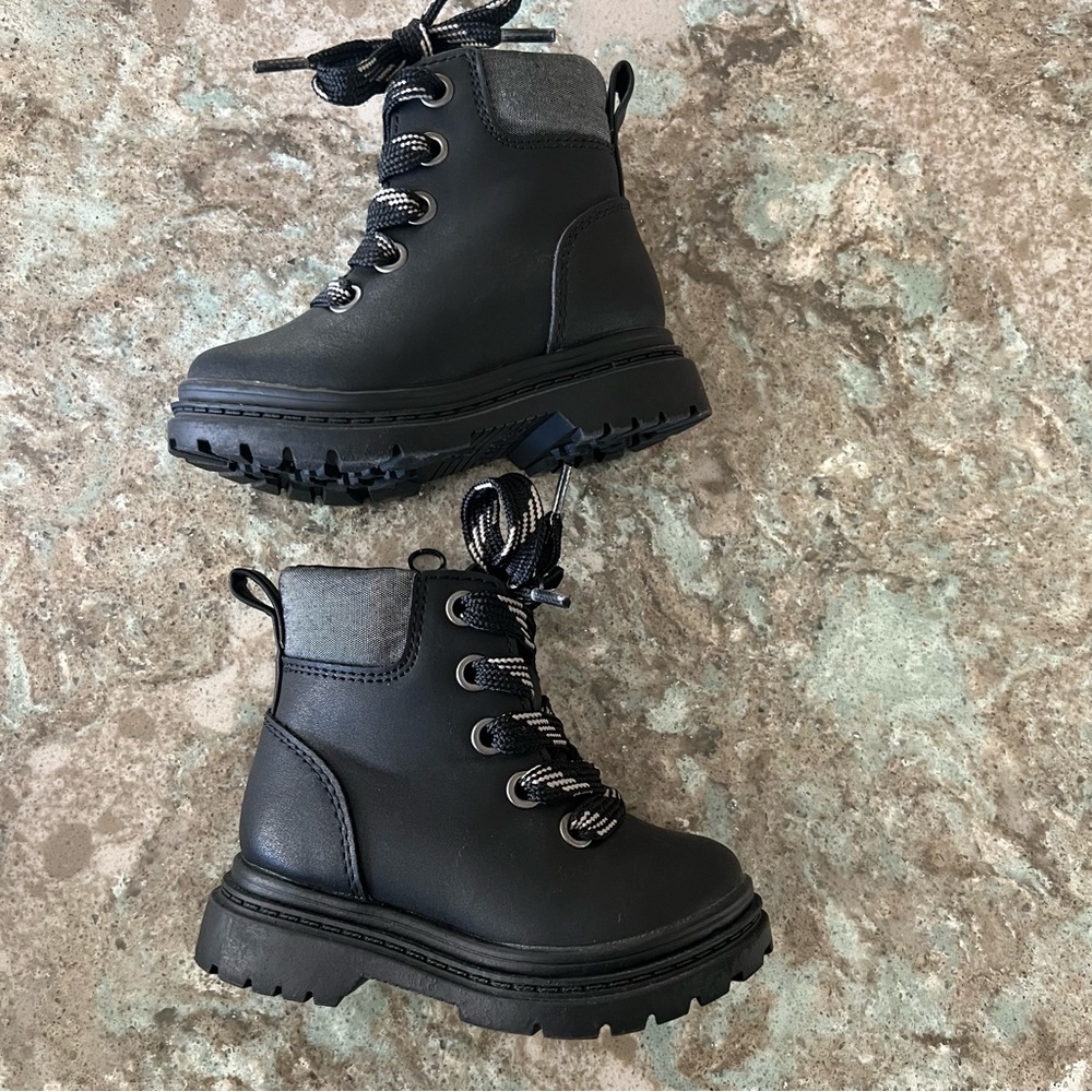 Cat & Jack Toddler Axel Zipper Combat Boots 5